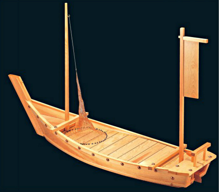 木製5尺 大和大漁舟 網付