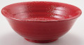 超耐熱 うどん鉢 19.5cm 紅赤クリアータタキ