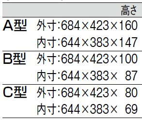 サイズ表