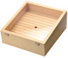 木製　ネタ箱　目皿 アクリル蓋付（自在蓋仕様）傾斜型