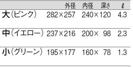 サイズ表