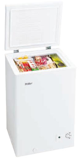 ハイアール 上開き式冷凍庫JF-CW10A（W）