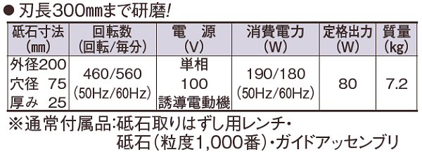電動刃物水研機9820/業務用の通販-フクジネット