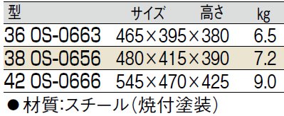 サイズ表