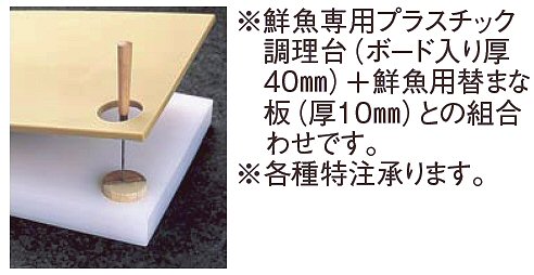 鮮魚専用 プラスチックまな板 目打ち可の通販サイト-フクジネット