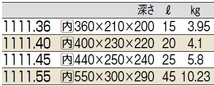 サイズ表