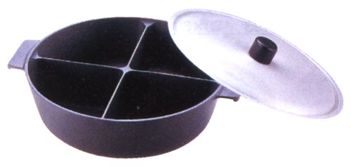 アルミ鍋のなべ四槽式 フッ素加工
