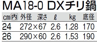 サイズ表