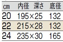 サイズ表