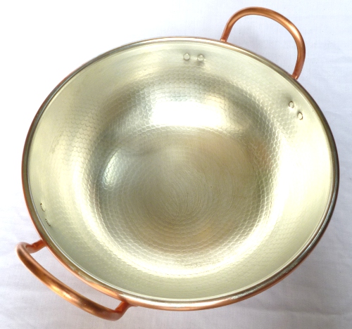ＳＡ 銅 打出さわり鍋（手付、錫メッキ） 製菓用銅鍋の通販-フクジネット