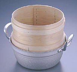 和セイロ（円付鍋用）竹スダレ付き/桧製の通販サイト-フクジネット