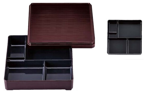 8寸 角ヘギ目弁当 新溜