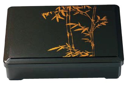 9寸DX長手弁当肉厚型 梨地竹(仕切別)