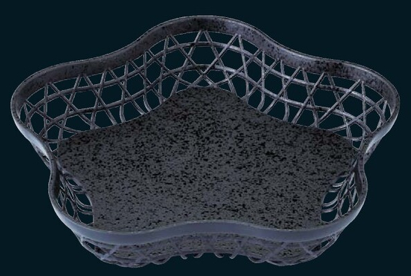 盛込かご 尺1 花篭 黒クリヤータタキ