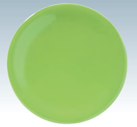 回転寿司皿 パステルグリーン パール塗 φ15ｃｍ 食洗対応