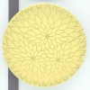 回転寿司皿 耐熱 φ150寿司皿 西陣風 黄に金花