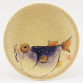 φ150寿司皿 ゴールドパール フグ