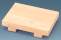 回転寿司皿用長角付台（スベリ止付） 木製