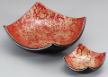 陶器調 5寸 冠盛鉢 朱津軽