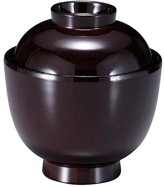 お椀 食洗機対応 耐熱 一口小吸椀 溜 250cc