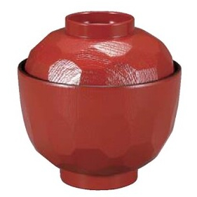 耐熱亀甲小吸物椀黒