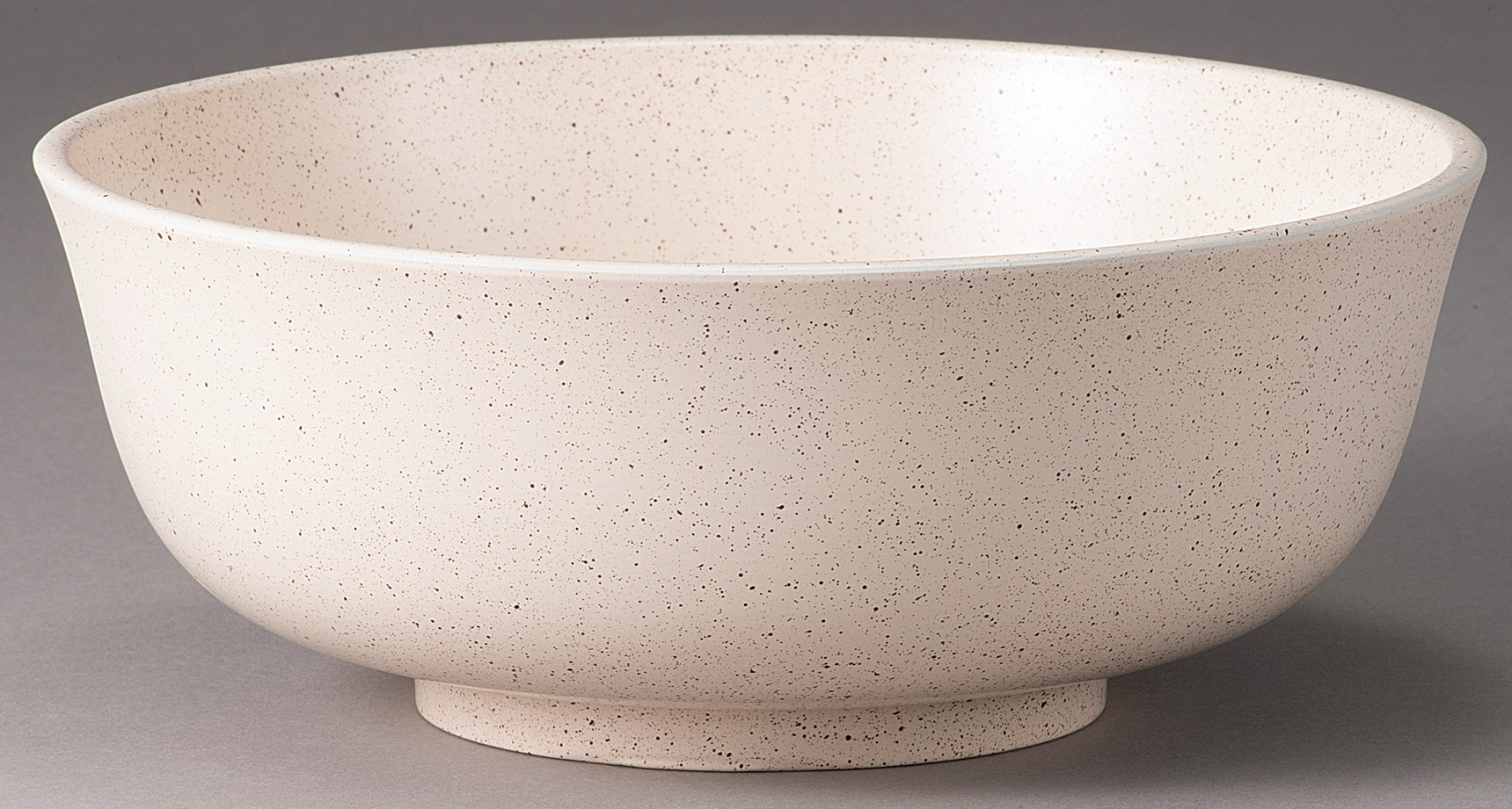 新21.5cm 平布袋麺鉢 総クリーム粉引き