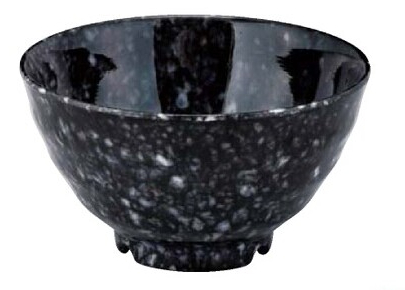 飯椀 雲波 黒石目