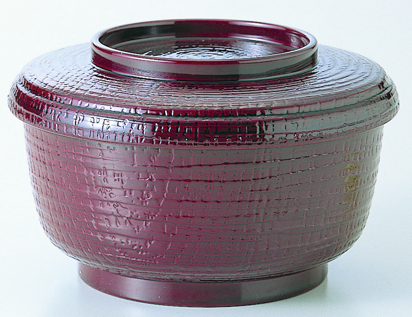 耐熱ケヤキ割子 ミニ 黒 新溜内朱