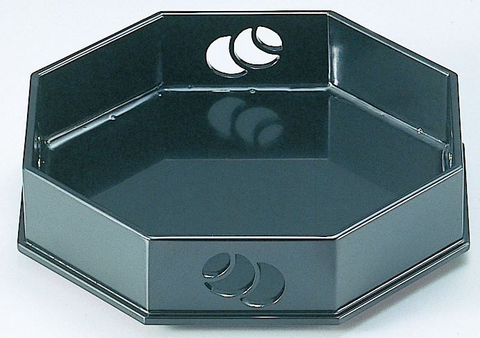 6.5寸 つぼつぼ八角盛器 黒