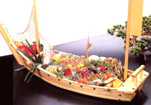 舟盛器 5尺 大和大漁舟 お造り盛込用の通販サイト-フクジネット/業務用漆器