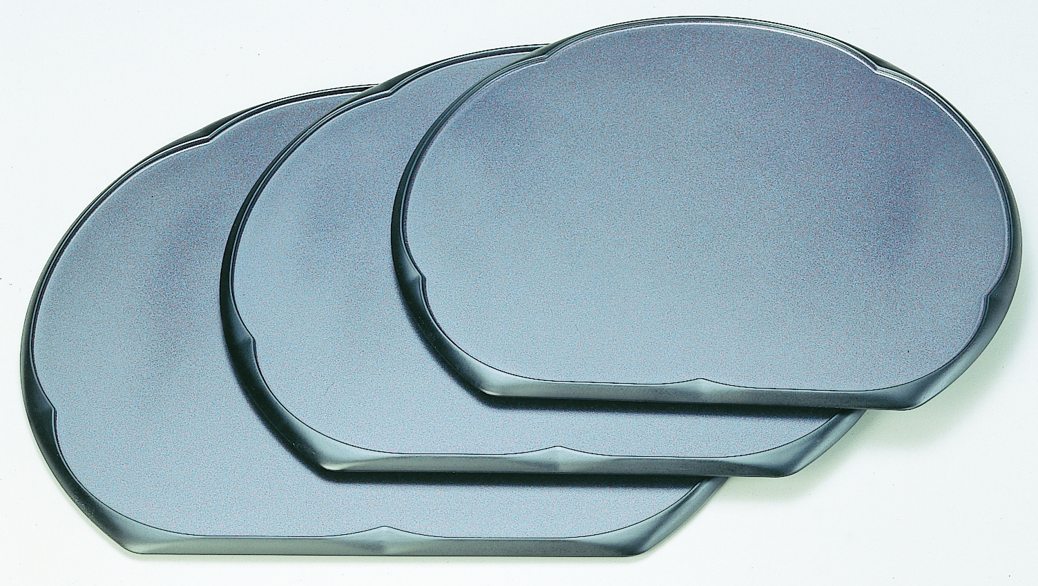 新梅型半月盆 王朝塗渕黒弱SL