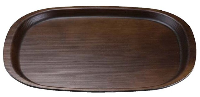 小判木目トレー オリーブブラウン弱SL