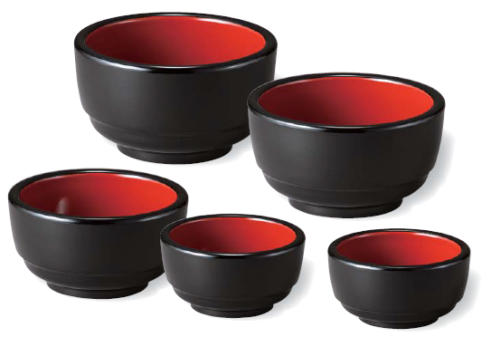 がんこ深鉢 黒内朱