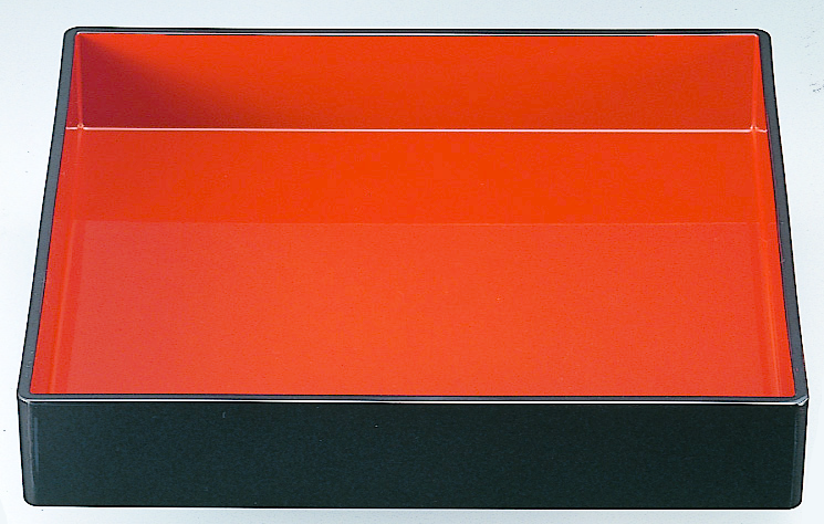 尺1 長角番重 黒内朱