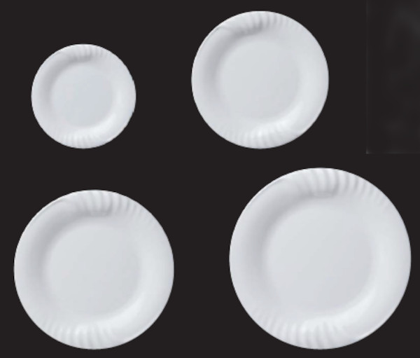お皿 レリーフ丸プレート メラミン樹脂