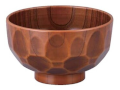 木調 亀甲汁椀 摺り