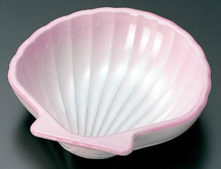 貝鉢 ピンクぼかし(A)/松花堂用器