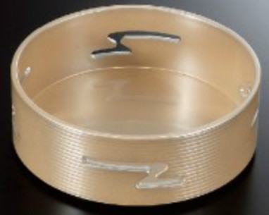 3.5丸すかし鉢 銀(A)/松花堂用器