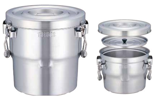 サーモス 18-8高性能保温食缶（シャトルドラム）/業務用汁食缶の通販サイト-フクジネット/スタッキング