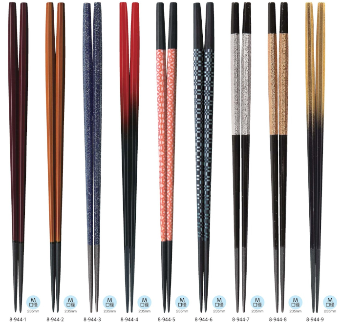 ＰＢＴ樹脂塗箸 細身鷹八角箸