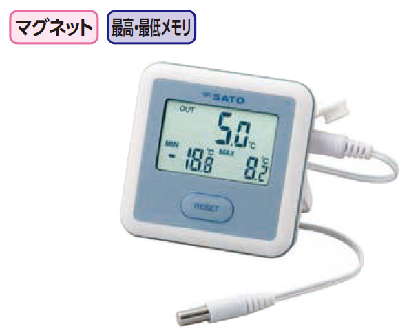 デジタル冷凍冷蔵庫用温度計