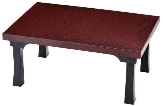 座卓 新元禄長手二月堂 黒/朱タタキ