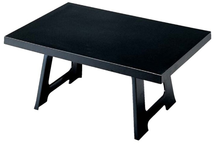 座卓 季楽膳(片面タイプ) 黒タタキ